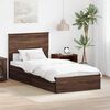 vidaXL Lit de Rangement Ch&ecirc;ne brun 90 x 190 cm Bois d'ing&eacute;nierie