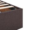 VidaXL Cadre de lit ottoman avec matelas marron fonc&eacute; 140x200 cm tissu