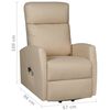 vidaXL Fauteuil de massage Cappuccino Similicuir