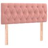 vidaXL T&ecirc;te de lit &agrave; LED Rose 90x7x78/88 cm Velours