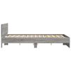 vidaXL Cadre de lit sans matelas sonoma gris 140x190 cm
