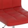 vidaXL Chaise pivotante &agrave; d&icirc;ner Rouge bordeaux Similicuir