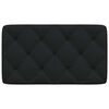 vidaXL Coussin de t&ecirc;te de lit noir 80 cm tissu
