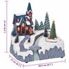 vidaXL D&eacute;coration de village de No&euml;l Multicolore 20,5 x 17 x 21 cm