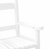 vidaXL Chaises à bascule enfants lot de 2 blanc bois peuplier massif