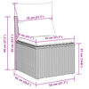 vidaXL Ensemble de canap&eacute; de jardin Noir 55 x 55 x 37 cm polyrotin