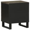 vidaXL Tables de chevet 2 pcs noir 40x33x46 cm bois de manguier solide