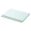 vidaXL Panneaux d'&eacute;tag&egrave;re 2 pcs Verre Transparent 30 x 15 cm