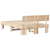 vidaXL Cadre de lit avec t&ecirc;te de lit Naturel 135 x 190 cm Pin massif