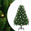vidaXL Sapin de No&euml;l artificiel 150 cm 150 LED Blanc chaud Vert
