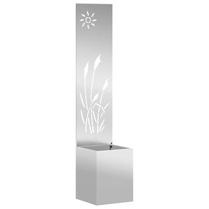 vidaXL &Eacute;cran de confidentialit&eacute; de jardin Argent&eacute; 32 x 32 x 150 cm