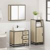 vidaXL Ensemble de meubles de salle de bain 3 pcs ch&ecirc;ne sonoma