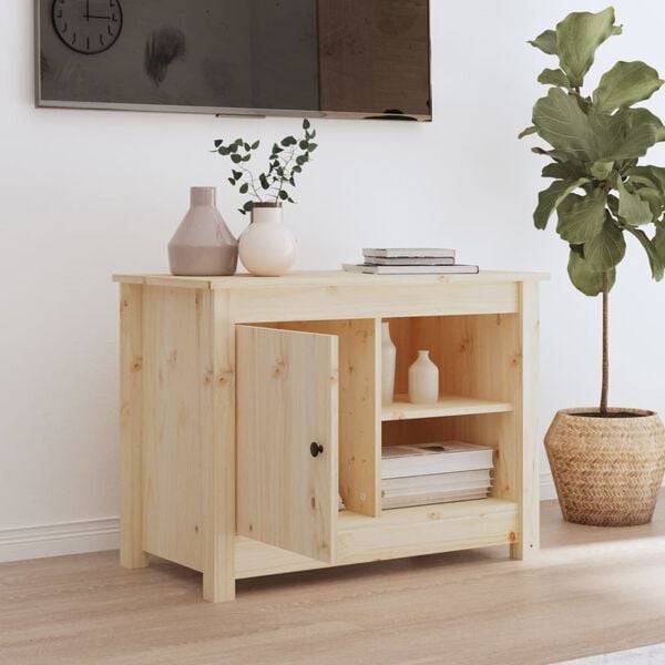 vidaXL Meuble TV 70x36,5x52 cm Bois de pin massif