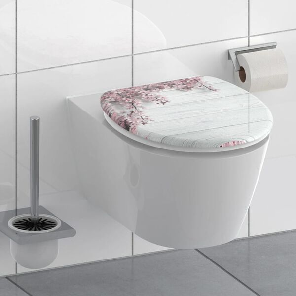 SCH&Uuml;TTE Si&egrave;ge de toilette avec fermeture en douceur FLOWERS & WOOD