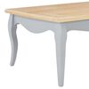 vidaXL Table basse Gris et marron 110x60x40 cm Bois de pin massif