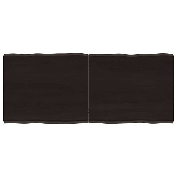 vidaXL Dessus de table bois massif traité bordure assortie