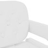 vidaXL Tabouret de bar Blanc Similicuir