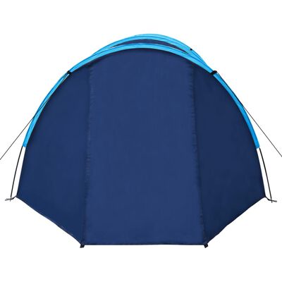 vidaXL Tente de camping pour 4 personnes Bleu marine/bleu clair