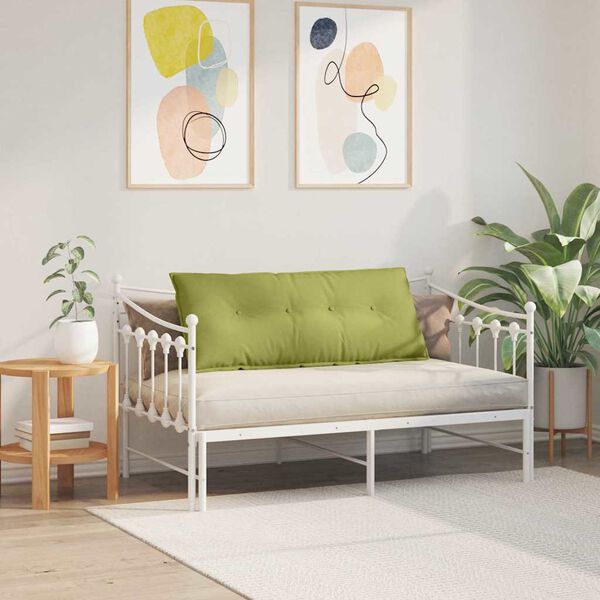 vidaXL Coussin de Dos Vert clair 120 x 19 x 50 cm tissu