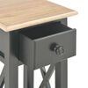 vidaXL Table d'appoint Noir 27 x 27 x 65,5 cm Bois