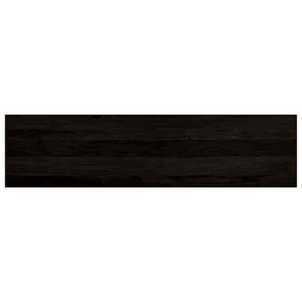 vidaXL Marches d'escalier 12 pcs marron fonc&eacute; 100x25x2 cm ch&ecirc;ne massif