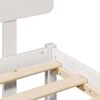 vidaXL Cadre de lit avec t&ecirc;te de lit Blanc 120 x 190 cm Pin massif