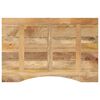 vidaXL Dessus de bureau avec courbe 90x60x2,5 cm manguier massif brut