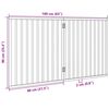 vidaXL Barri&egrave;re pour chien pliable &agrave; 2 panneaux 160 cm Bois de peuplier