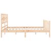 vidaXL Cadre de lit sans matelas bois de pin massif