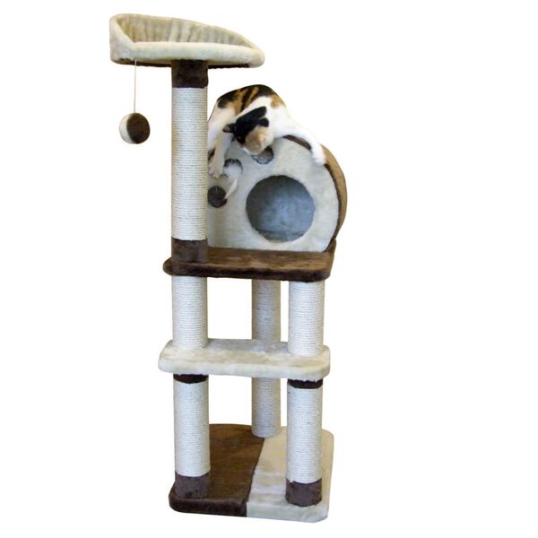 Kerbl Arbre &agrave; chat Planet X 127 cm Marron et beige