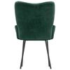 vidaXL Chaises &agrave; manger lot de 2 Vert fonc&eacute; Velours