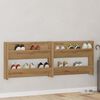 vidaXL Cabinet &agrave; chaussures 2 pcs Ch&ecirc;ne artisanal 85 x 18 x 90 cm