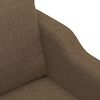 vidaXL Canap&eacute; &agrave; 3 places Marron 210 cm Tissu