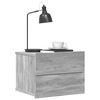 vidaXL Tables de chevet 2 pcs Sonoma gris 40x30x30cm Bois d'ing&eacute;nierie