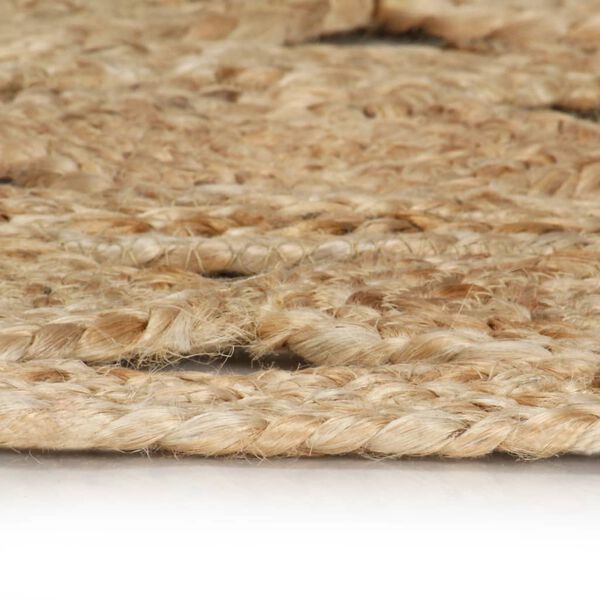 vidaXL Tapis fait &agrave; la main Jute tress&eacute;e 150 cm