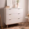 Finori Commode G&ouml;teborg 1 Blanc et ch&ecirc;ne Sonoma