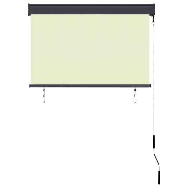 vidaXL Store roulant d'ext&eacute;rieur 100 x 250 cm Cr&egrave;me