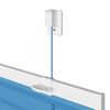 vidaXL Store pliss&eacute; bleu 65x200 cm largeur du tissu 64,4 cm polyester