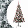 vidaXL Arbre de No&euml;l Artificiel avec Boule 120 cm 150 LED Blanc chaud
