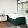 vidaXL Sommier &agrave; lattes de lit avec matelas Vert fonc&eacute; 90x200 cm