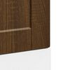 vidaXL Panneau de lave-vaisselle Porto ch&ecirc;ne marron 45x1,5x67 cm