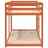 vidaXL Lit superpos&eacute; sans matelas cire marron 90x190 cm pin massif