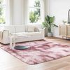 vidaXL Tapis Shaggy à poils longs NAVARRA rose poudré 240x240 cm