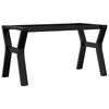 vidaXL Pieds de table basse cadre en Y 80x40x43 cm acier