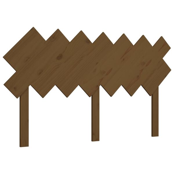 vidaXL T&ecirc;te de lit Marron miel 151,5x3x81 cm Bois massif de pin