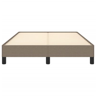 vidaXL Cadre de lit sans matelas taupe 120x200 cm tissu