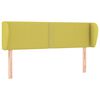vidaXL T&ecirc;te de lit avec oreilles Vert 147x23x78/88 cm Tissu