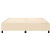 vidaXL Cadre de lit cr&egrave;me 180x200 cm tissu