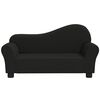 vidaXL Canap&eacute; pour enfants Noir Tissu