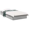 vidaXL Cadre de lit avec tiroirs sans matelas sonoma gris 90x190 cm